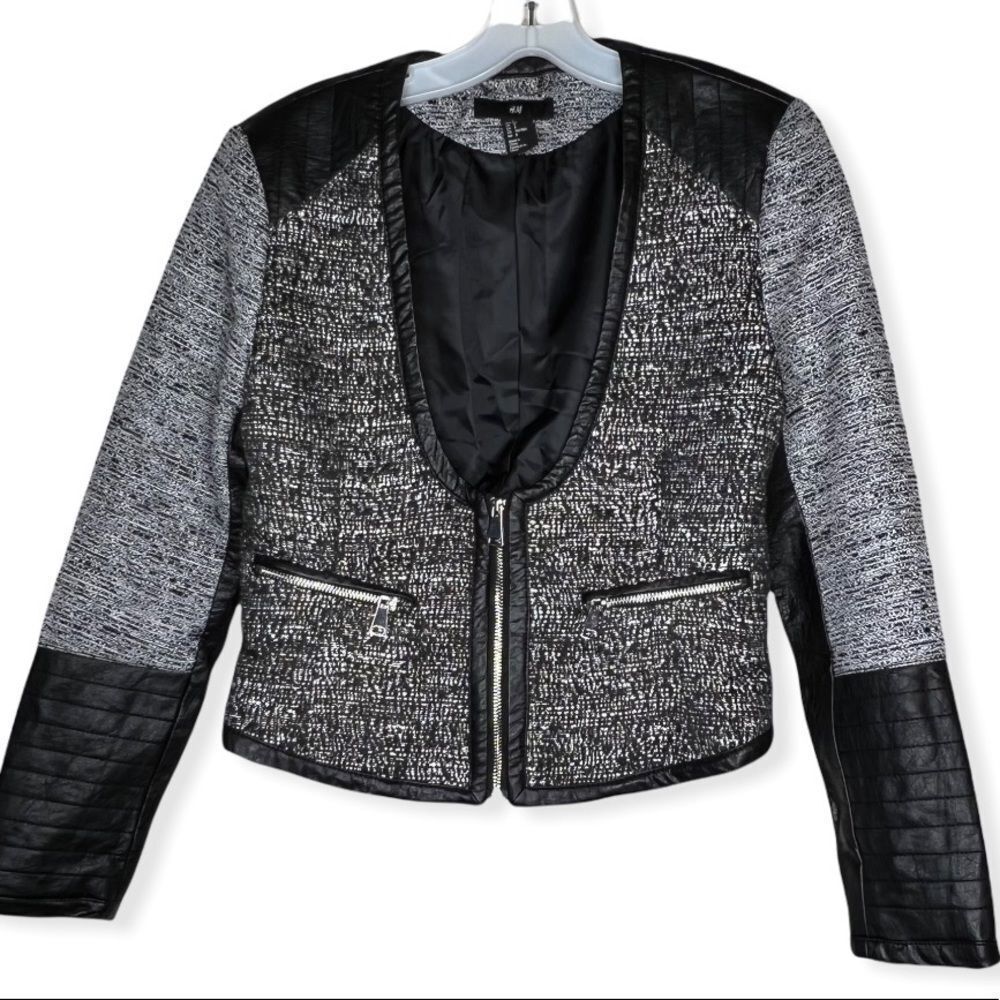 H &‎ M Jacket With Vegan Leather